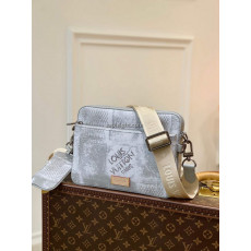 LOUIS VUITTON-N50068 루이비통 스톤 그레이 다미에 솔트 트리오 메신저 320,000원