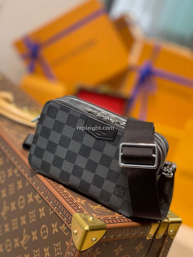 LOUIS VUITTON-N60418 루이비통 다미에 그라파이트 알파 웨어러블 월릿