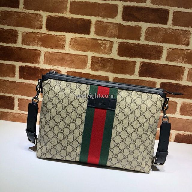 GUCCI-523335 9692 구찌 GG 수프림 미디엄 남녀공용 메신저백