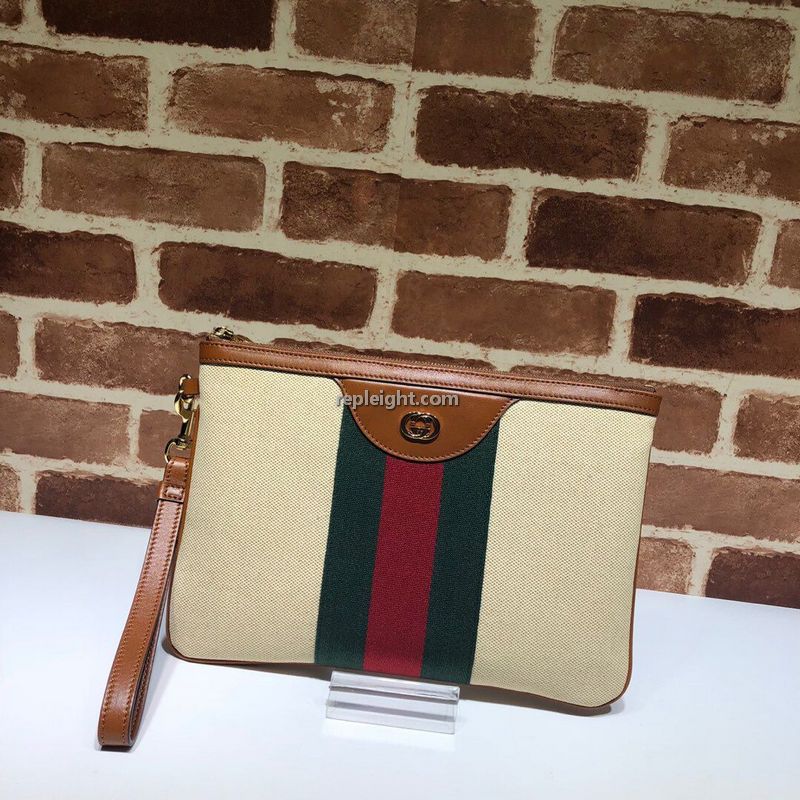 GUCCI-576053 9686 구찌 빈티지 캔버스 파우치