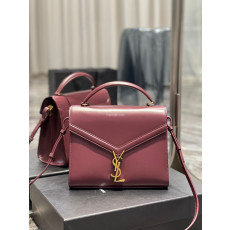 SAINT LAURENT-578000 생 로랑 다크 레드 CASSANDRA 카산드라 미디엄 탑 핸들백