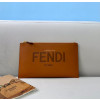 FENDI-8N0178A 펜디 브라운 미디엄 플랫 파우치