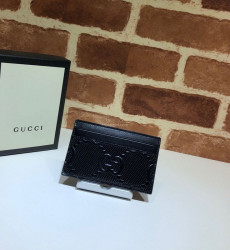 GUCCI-625564 구찌 블랙 GG 엠보스 카드 케이스 지갑