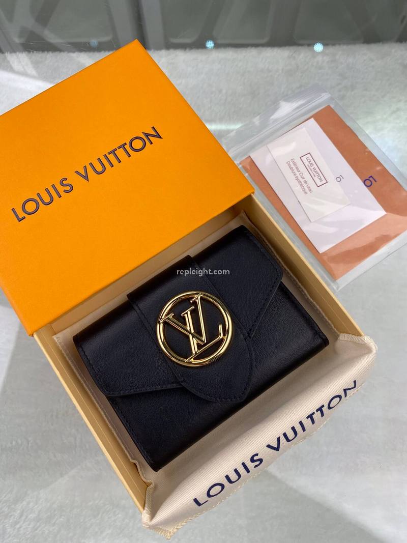 LOUIS VUITTON-M69175 루이비통 블랙 LV 퐁 뇌프 컴팩트 월릿