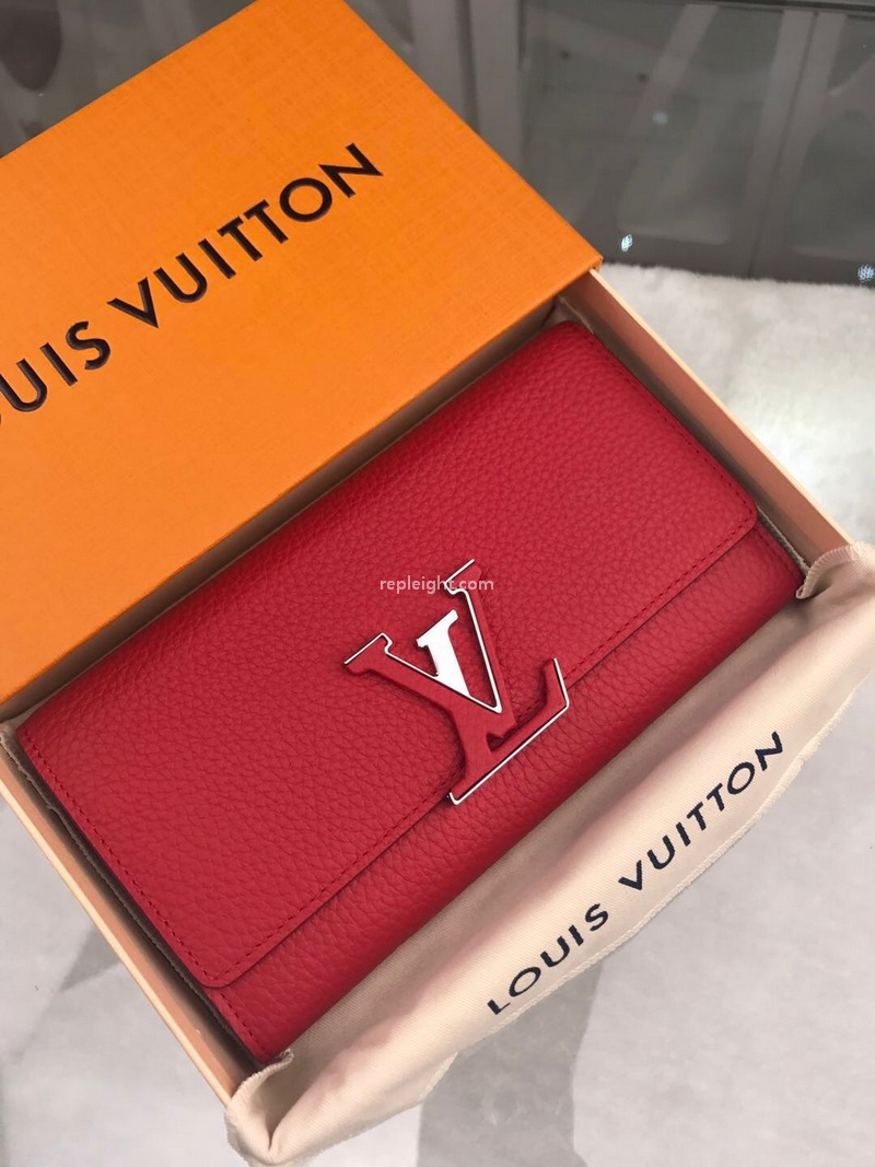 LOUIS VUITTON-M61471 루이비통 보 카슈미르 카퓌신 월릿 루비