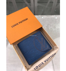 LOUIS VUITTON-M63515 루이비통 에삐 레더 LV 써클 시그니처 Bleu Azur 멀티플 월릿