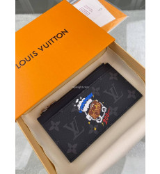 LOUIS VUITTON-M80932 루이비통 모노그램 이클립스 X-MAS 프린팅 코인 카드 홀더