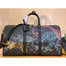 LOUIS VUITTON-N45281 루이비통 다미에 그라파이트 야생 동물 프린트 키폴 50B