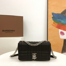 BURBERRY-80595101 퀼팅 레더 스몰 롤라 백