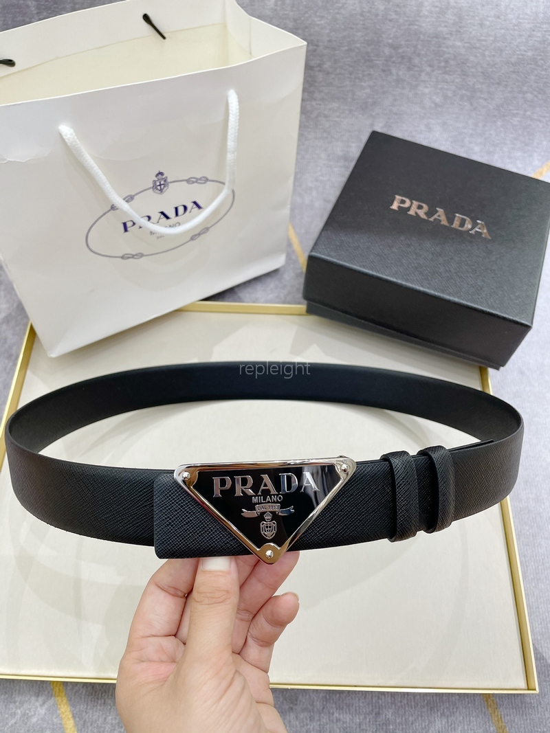 PRADA - 프라다 사피아노 가죽 벨트 3.5CM