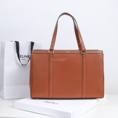 CELINE-197333 셀린느 MEDIUM CABAS 16 IN SMOOTH CALFSKIN TAN