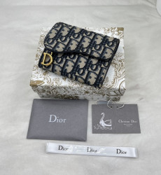 DIOR-S5652CTZQ_M928-SADDLE LOTUS 지갑