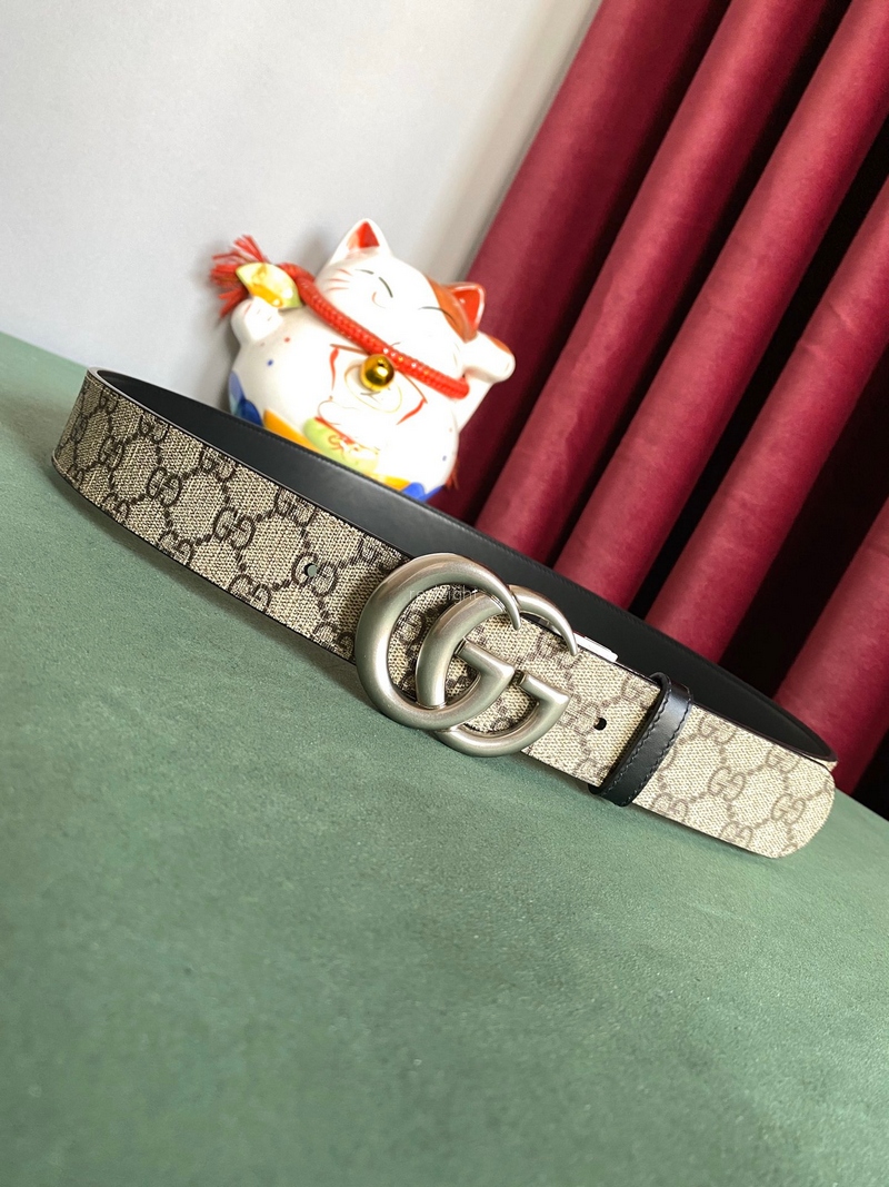 GUCCI-‎ ‎627055 92TIN 4075 [GG 마몽] 리버서블 벨트 3.7CM