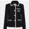 발렌티노 - VALENTINO Brand-embroidered contrast-trim regular-fit cotton-blend jacket