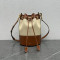 셀린느-113082EZR.02NT SMALL DRAWSTRING CABAS MARIN IN TEXTILE AND CALFSKIN NATURAL / TAN