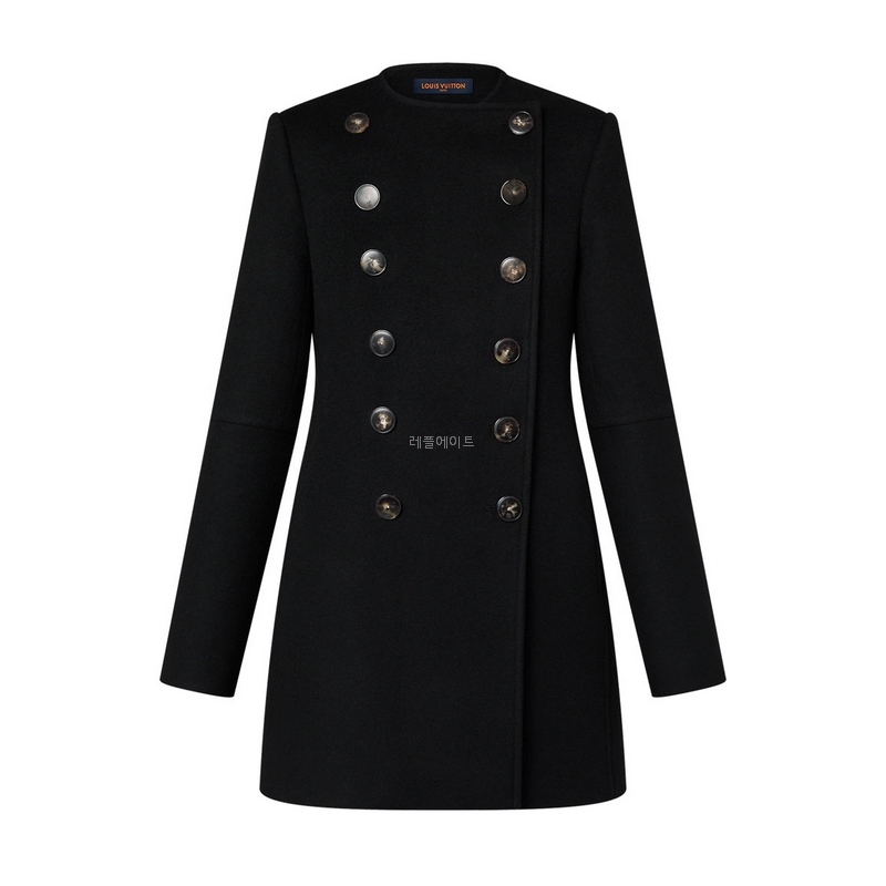 LOUIS VUITTON - 루이비통 1AC1ZC Horn Button Pleat Coat