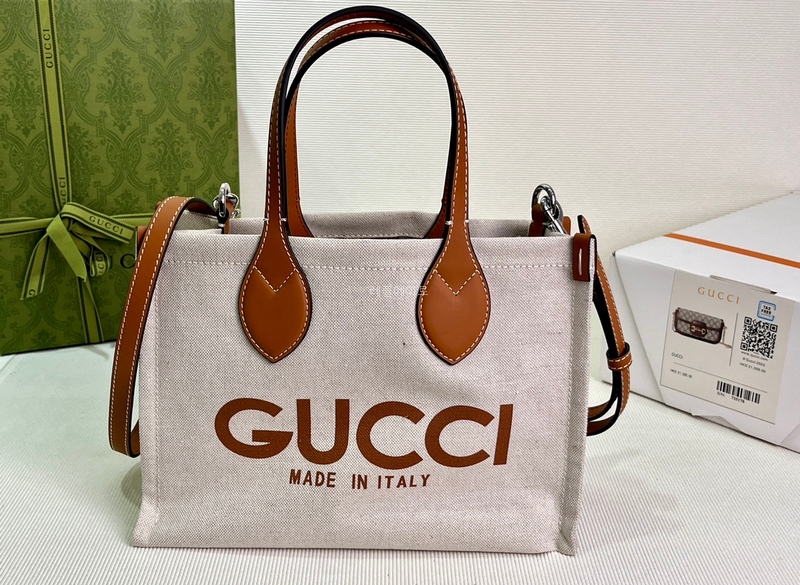 GUCCI- 구찌  772144 FACUL 8451 구찌 프린트 미니 토트백