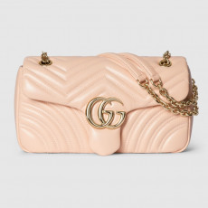 GUCCI-구찌 837267 6823 라이트 핑크 GG 마몽 미디엄 숄더백