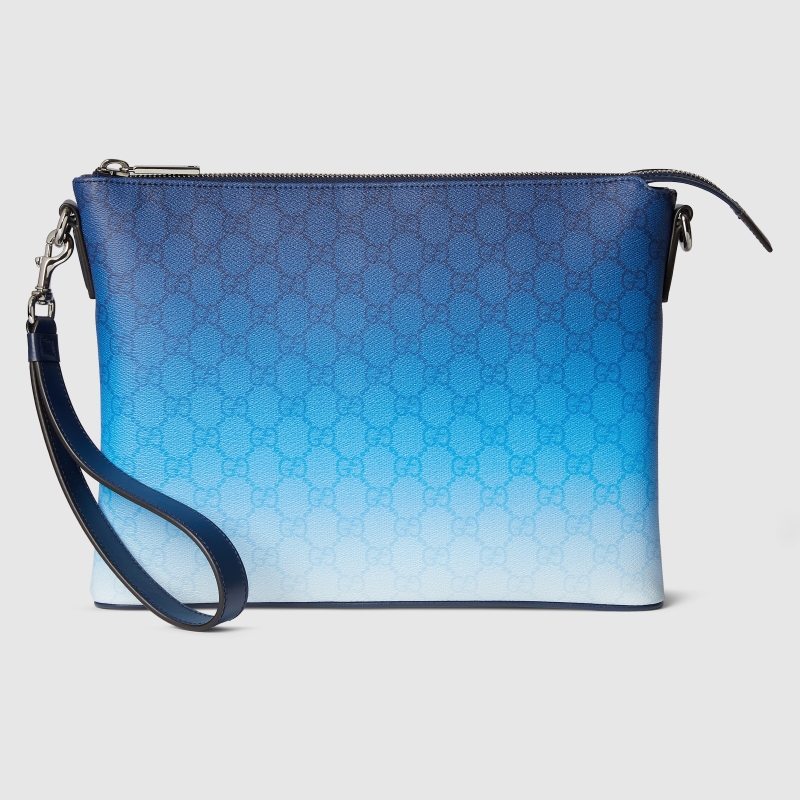 GUCCI-구찌  ‎835692 FAERN 8475 그라데이션 블루 구찌 크로마 미디엄 파우치