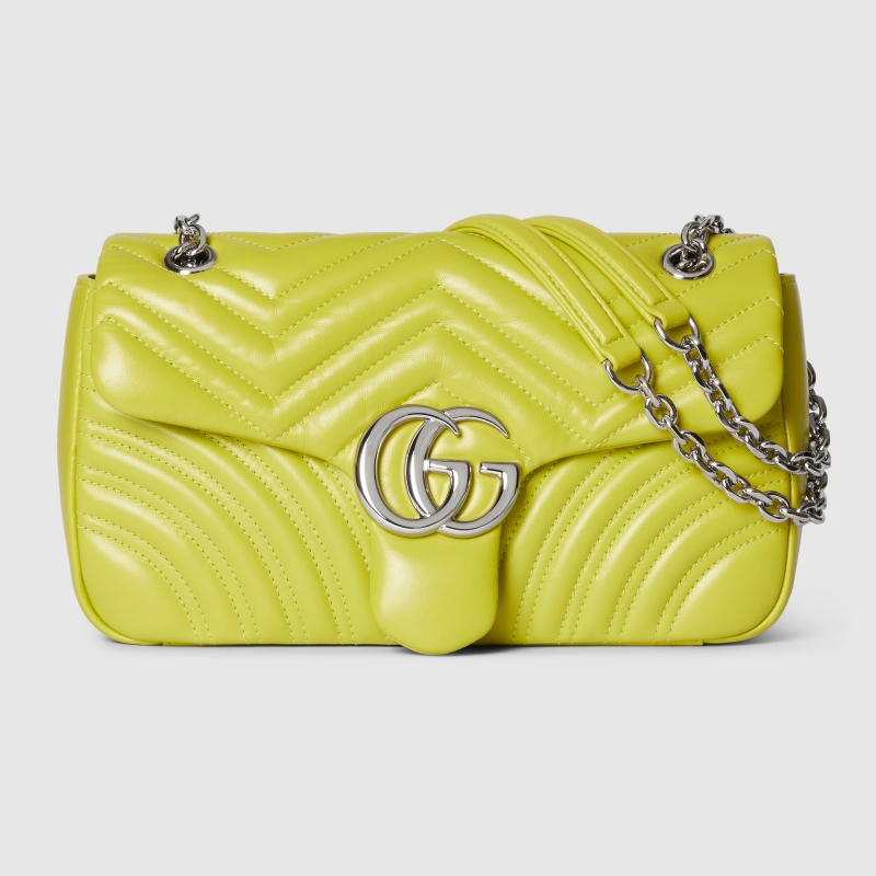 GUCCI-구찌 ‎837267 AAFA1 3520 브라이트 그린 GG 마몽 미디엄 숄더백