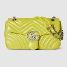 GUCCI-구찌 ‎837267 AAFA1 3520 브라이트 그린 GG 마몽 미디엄 숄더백