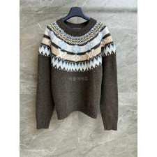 LOUIS VUITTON-루이비통 1AIQEC LV SKI 그래픽 시그니처 니트 풀오버