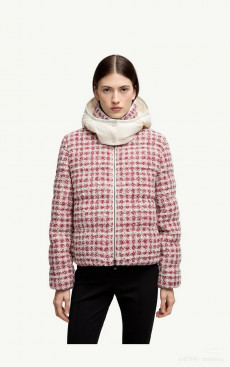 몽클레어-MONCLER K20931A00246598YN Andronne 트위드 후드 쇼트 다운 재킷