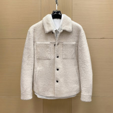 BOTTEGA VENETA-보테가 베네타 796554V4AX0 9908 초크 시어링 오버사이즈 셔츠 재킷