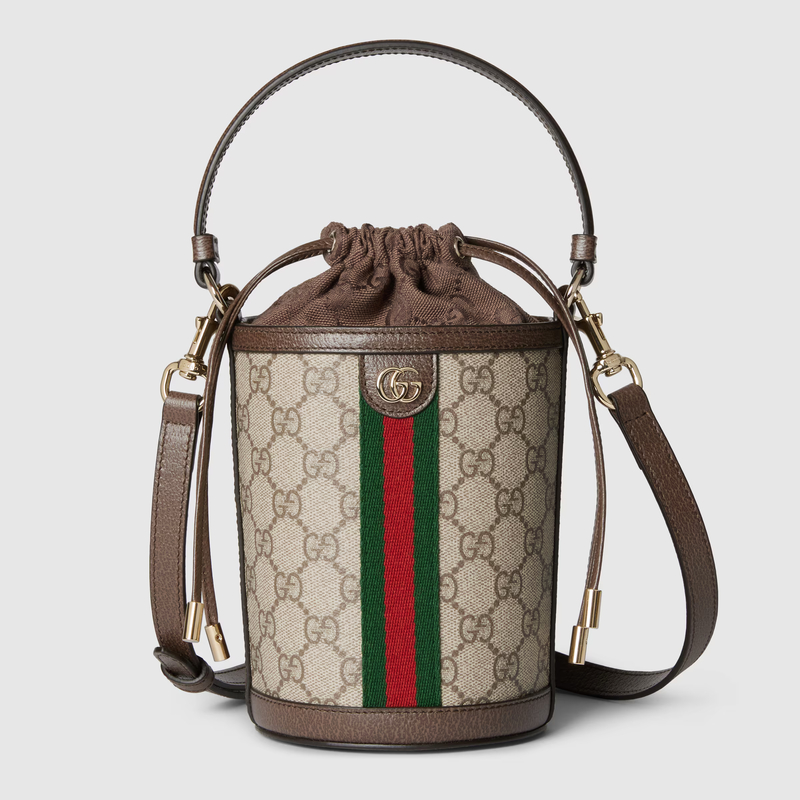 GUCCI-구찌 838462 FAE0O 9869 오피디아 베이지/다크 브라운 미니 버킷백