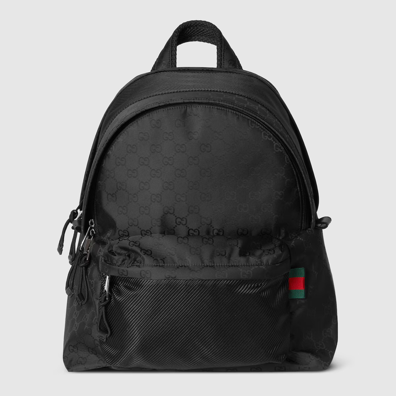 GUCCI-구찌 826364 FAD72 1047 블랙 GG 나일론 미디엄 백팩