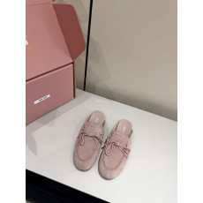 MIUMIU - 미우미우 5D577E_054_F0924_F_005 Suede Deck mules