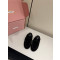 MIUMIU - 미우미우 5D577E_054_F0F24_F_005 Suede Deck mules