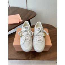 MIUMIU - 미우미우 가죽 스니커즈