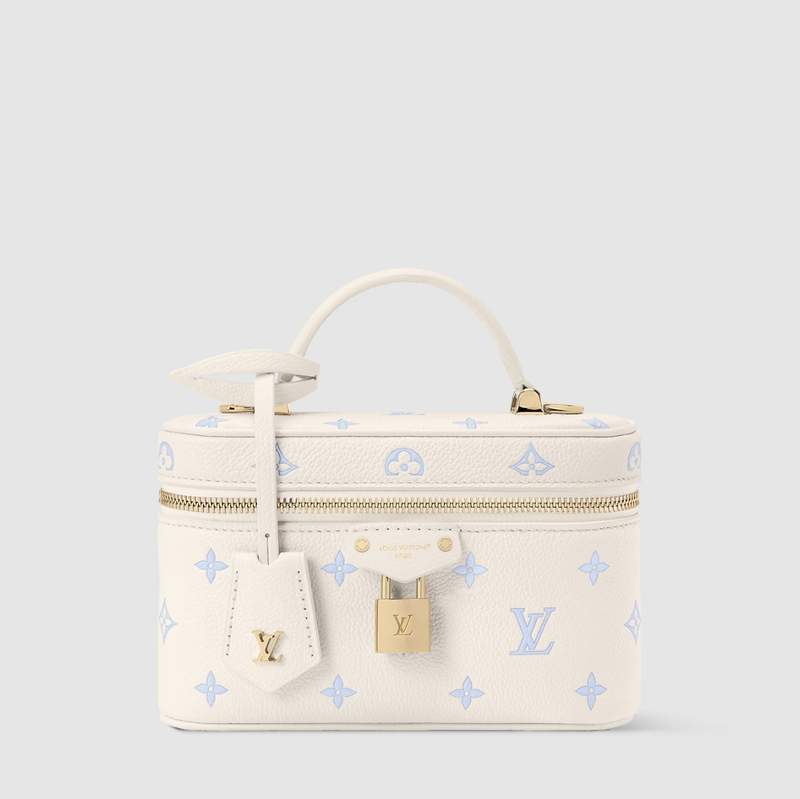 LOUIS VUITTON-루이비통 M27744 모노그램 앙프렝뜨 베니티 체인 파우치 밀키화이트&블루