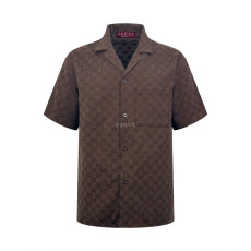 GUCCI - 구찌 794907 ZAM7G 2063 GG 캔버스 리넨 블렌드 볼링 셔츠