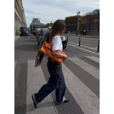 PRADA- 프라다 여성 블루 와이드 진 데님 팬츠