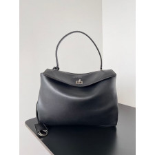 발런시아가 BALENCIAGA 7897722AA4U1000 여성 로데오 핸드백 미디엄 블랙