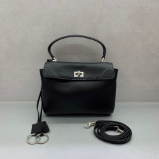 발런시아가 BALENCIAGA 8437122AA4U1000 여성 로데오 핸드백 미니 블랙