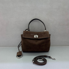 발런시아가 BALENCIAGA 8437122AB4G2308 여성 로데오 핸드백 미니 브라운